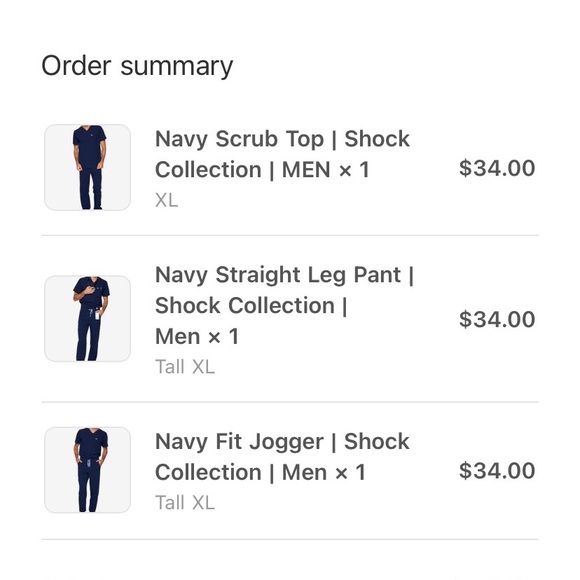 CODE Nxt Brand New NAVY SCRUBS - Picture 5 of 9